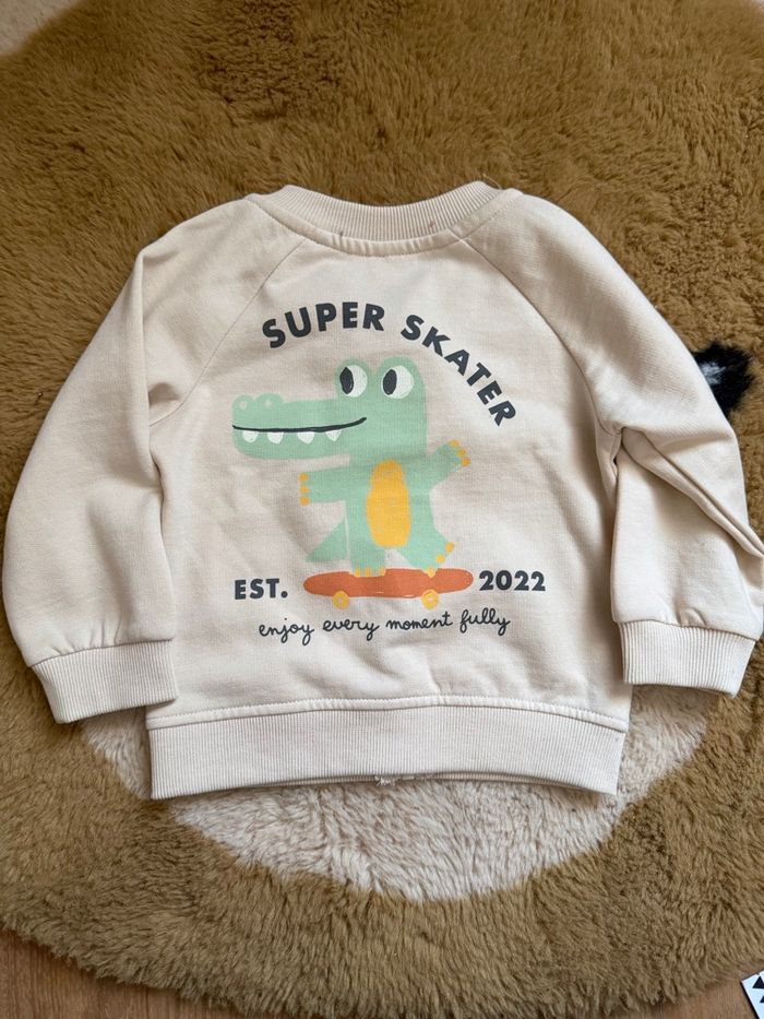 Gilet beige crocodile/skate TEX t.12m - photo numéro 5