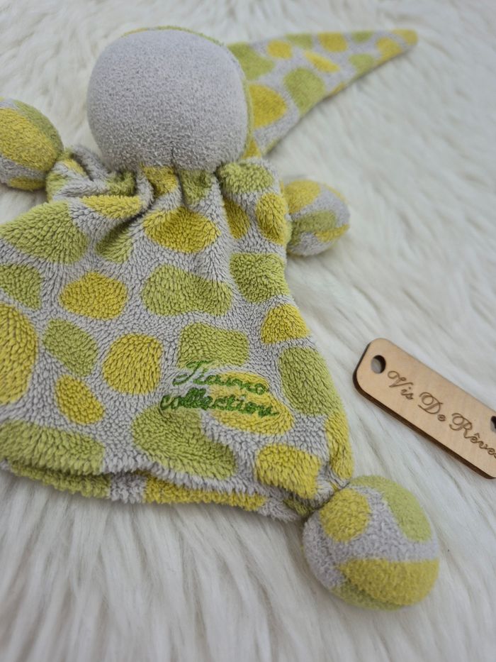 Doudou plat lutin TiAmo collection vert - photo numéro 2