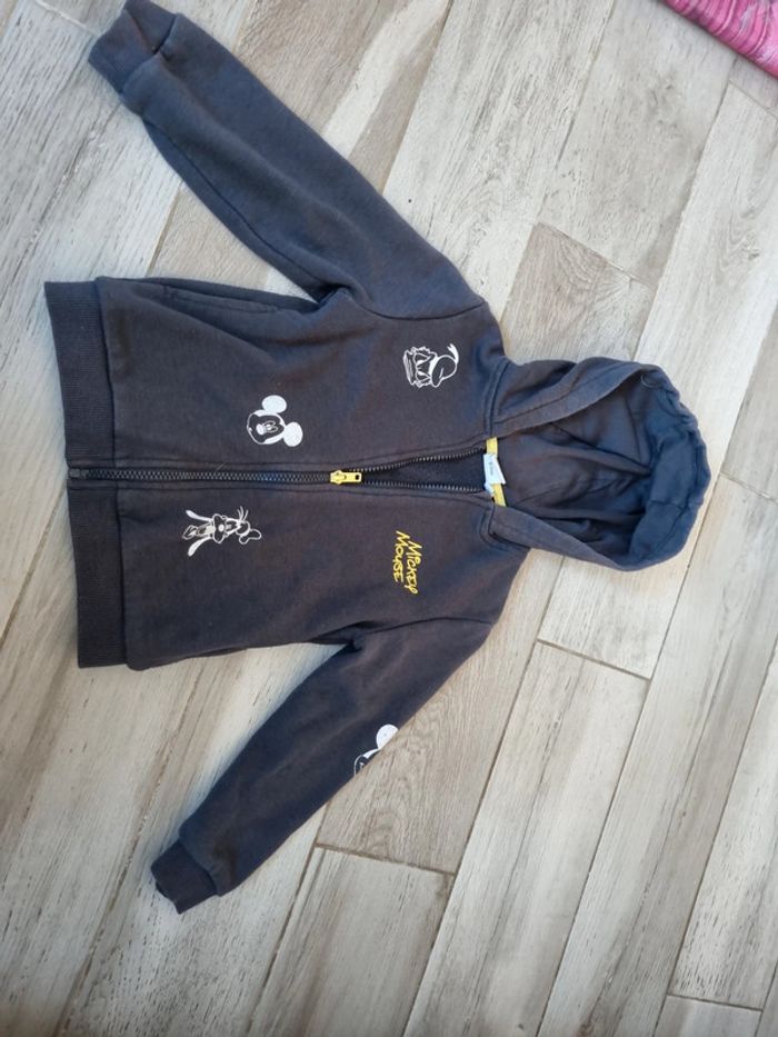 Gilet zippé mickey mouse