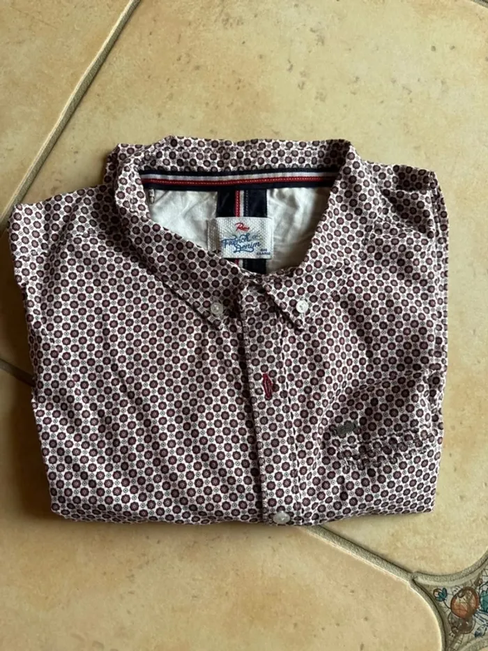 Chemise chemisette, homme taille XL, French denim RMS