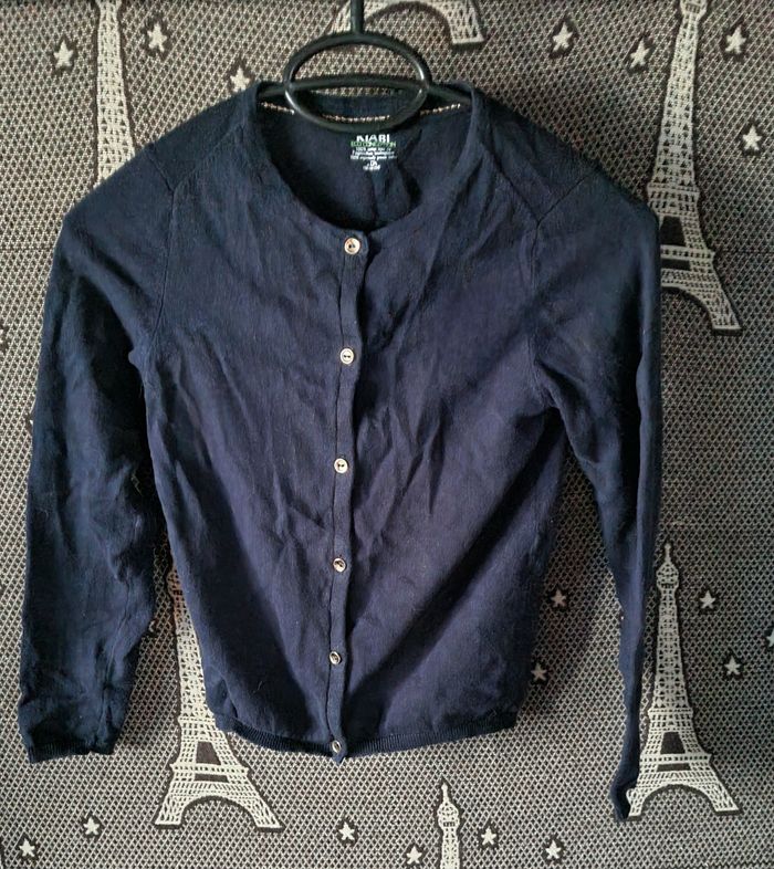 Gilet en maille marine 10ans