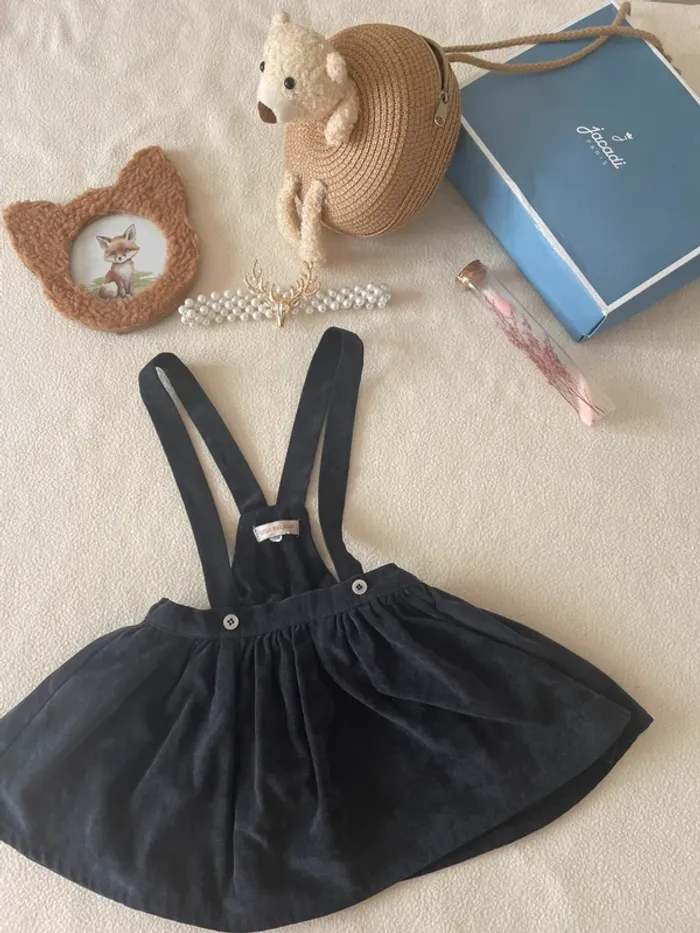 🖤 Jupe à bretelles Lola Palacio – Taille 18 mois (taille grand) 🖤 - photo numéro 3