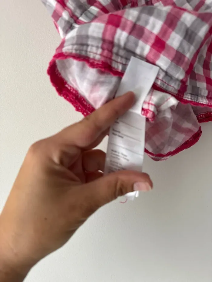 👗 Robe à carreaux - bébé fille - 6 mois verbaudet - très bon état - 100 %coton - 67 cm - photo numéro 6