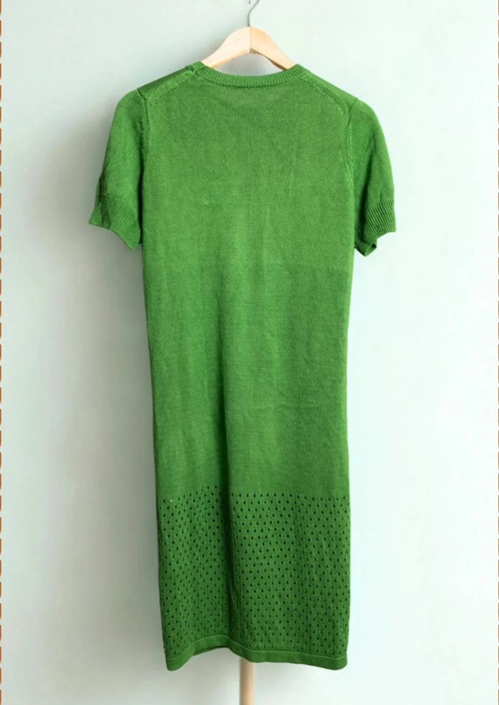 Robe mi-longue en maille vert profond – COS – Taille 36 - photo numéro 8