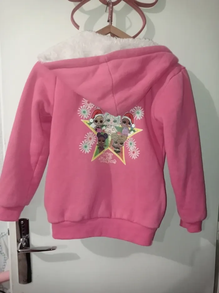 Veste rose molletonné poupée Lol - photo numéro 3