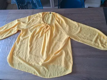 Blouse jaune manches longues Shein 3XL