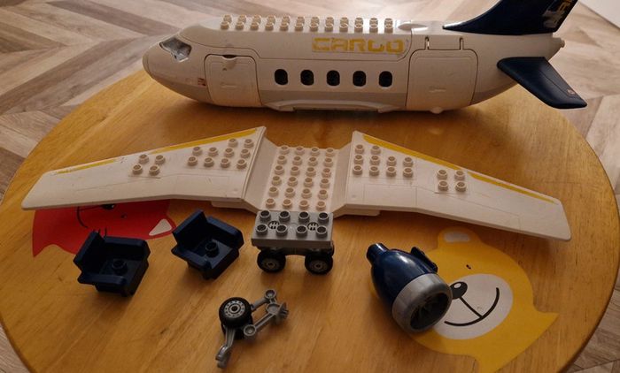 Pour pièce Avion Lego Duplo, aile, réacteur, sièges - photo numéro 8