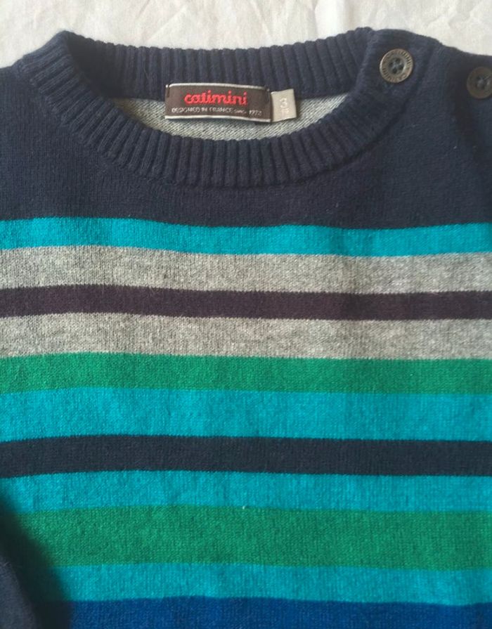 Pull tricot hiver taille 3 ans catimini comme neuf - photo numéro 2