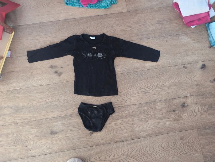 Sous pull absorba noir 4 ans