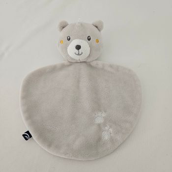Doudou sucre d'orge ours gris