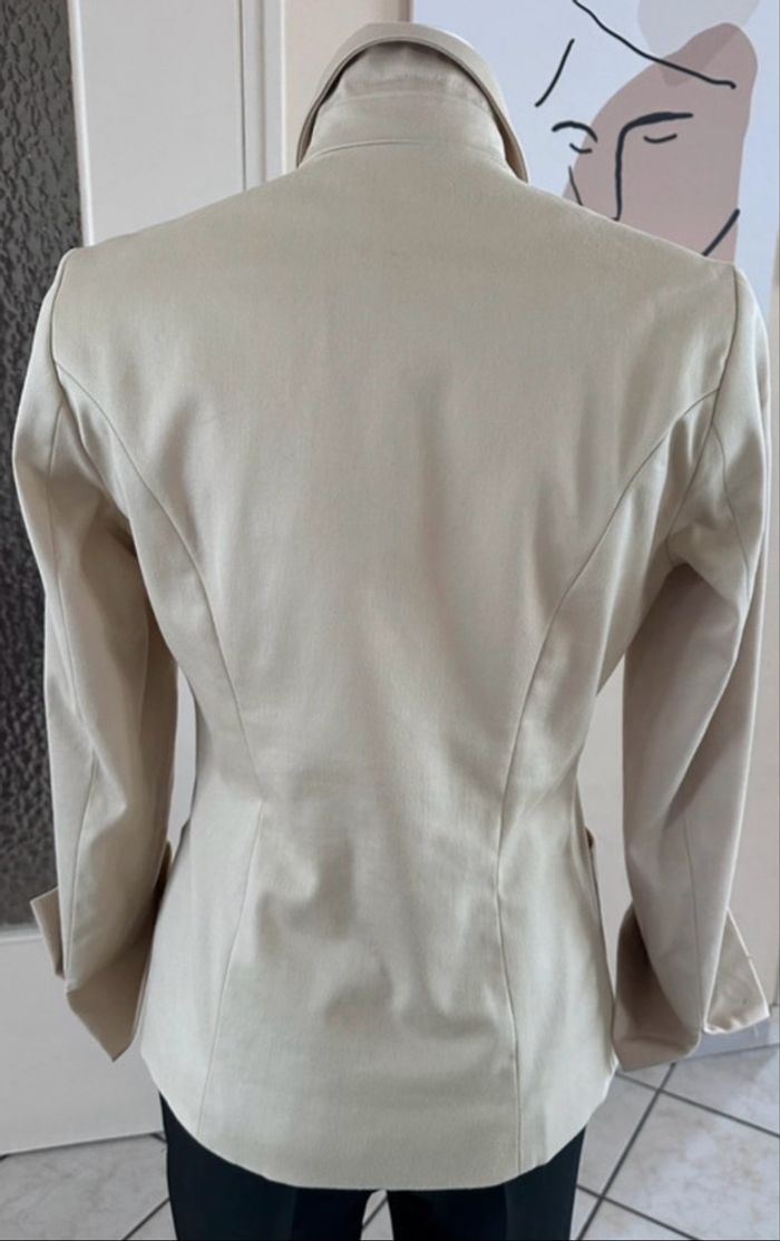 Veste blazer femme taille 38 beige sable Caroll - photo numéro 5