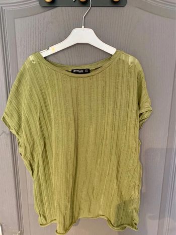 T-shirt vert Stradivarius - Taille M