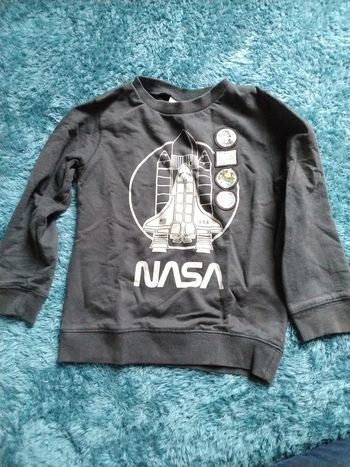 Sweat Nasa NOIR 6ans