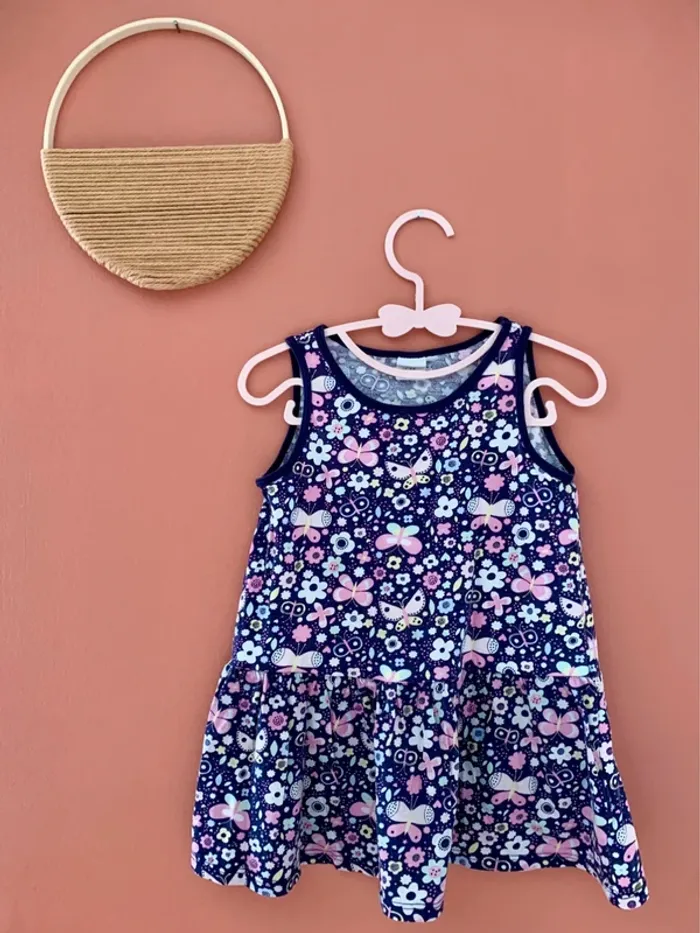 Robe fille imprimée fleuri - H&M - 2 ans