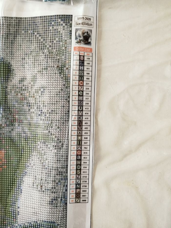 Diamond painting chapeau et bonhomme de neige #N115 - photo numéro 4