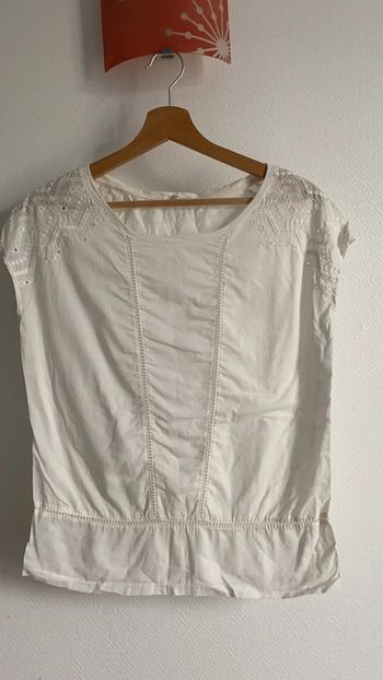 T-shirt blouse crème promod