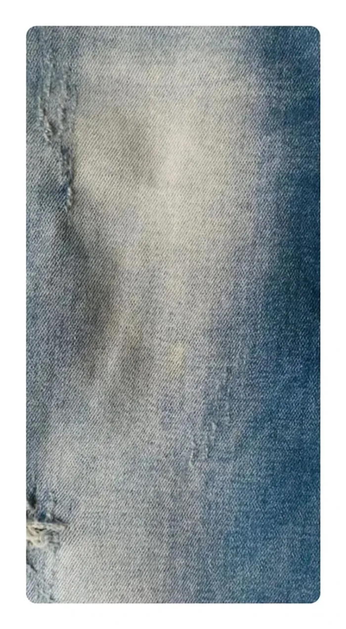 Jean slim bleu délavé- coupe tendance, effet usé, Hello miss, neuf, taille 38 - photo numéro 5