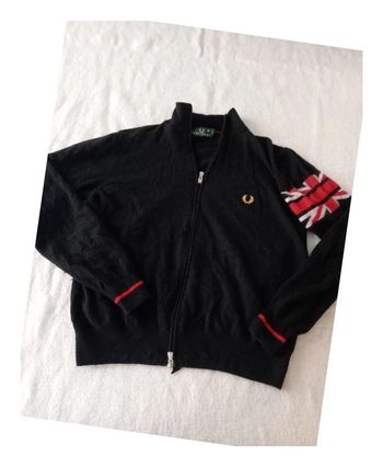 Veste fine, Fred Perry Noir édition limitée logo or