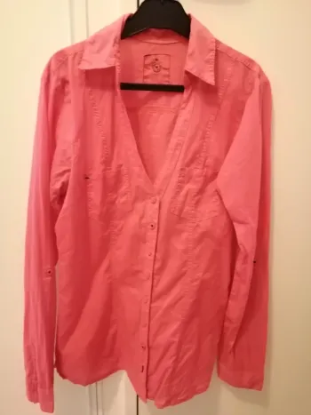 Chemisier rouge corail