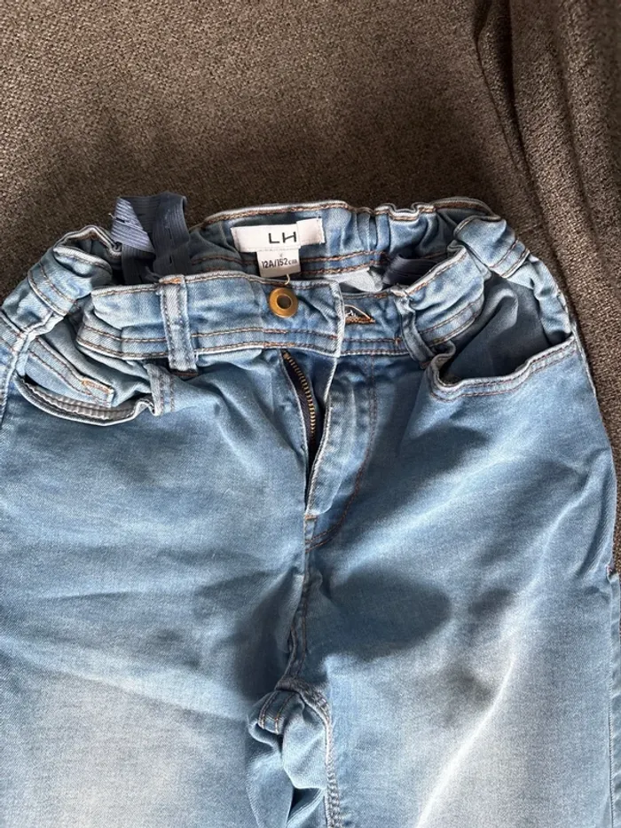 Pantalon bleue ajustable 12 ans - photo numéro 2