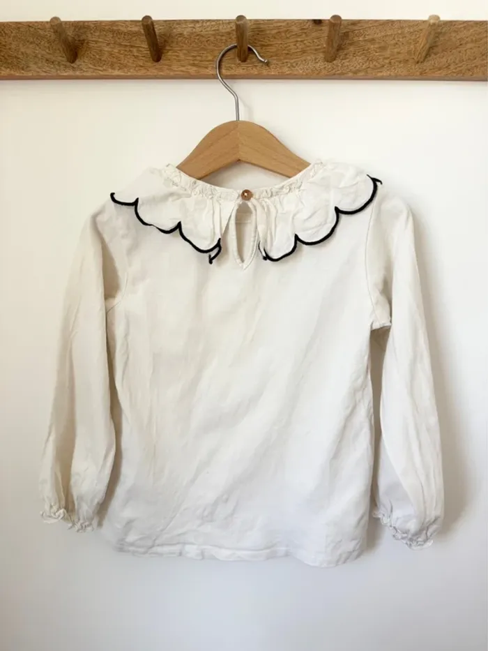 Blouse à col Claudine Zara - photo numéro 3