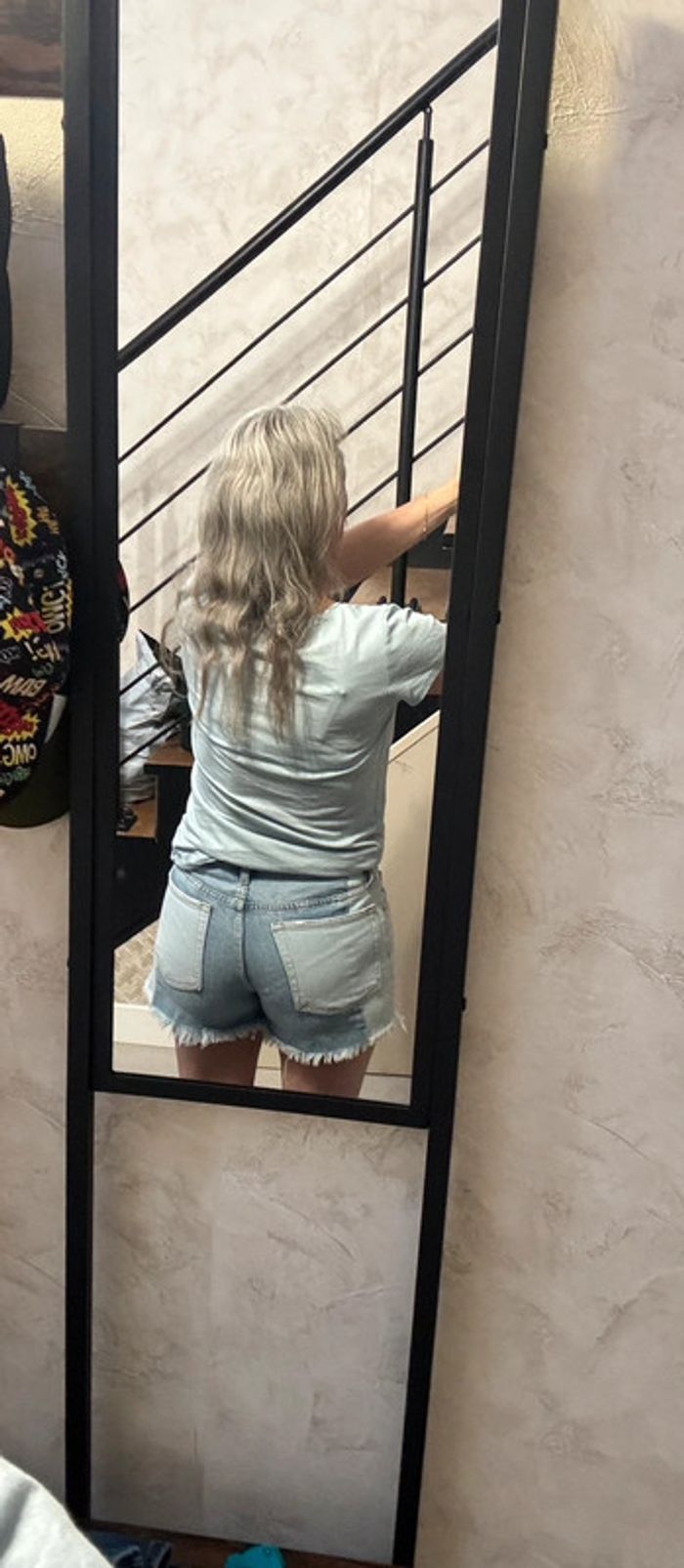Short en jean bi color - photo numéro 2
