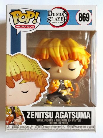Funko POP Zenitsu Agatsuma #869 - Demon Slayer - Figurine Vinyle