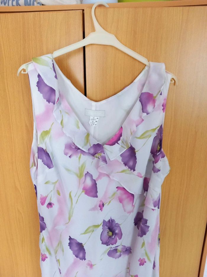 👵robe + chemise mousseline polyester T48 la redoute - photo numéro 4