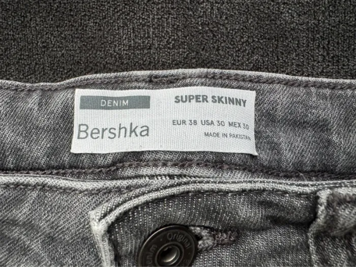 Jean super skinny troué gris homme bershka - photo numéro 5
