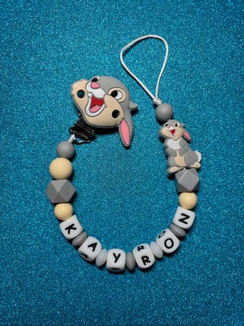 Attache tétine panpan Disney bambi