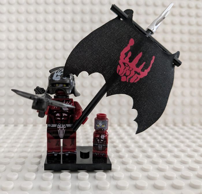 Figurine Uruk-hai (troupes de Sauron) - Seigneur des Anneaux - style lego