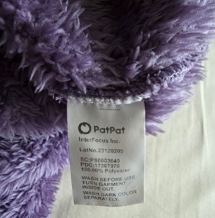 PatPat Ensemble Polaire Violet Très bon état 18-24 mois - photo numéro 5