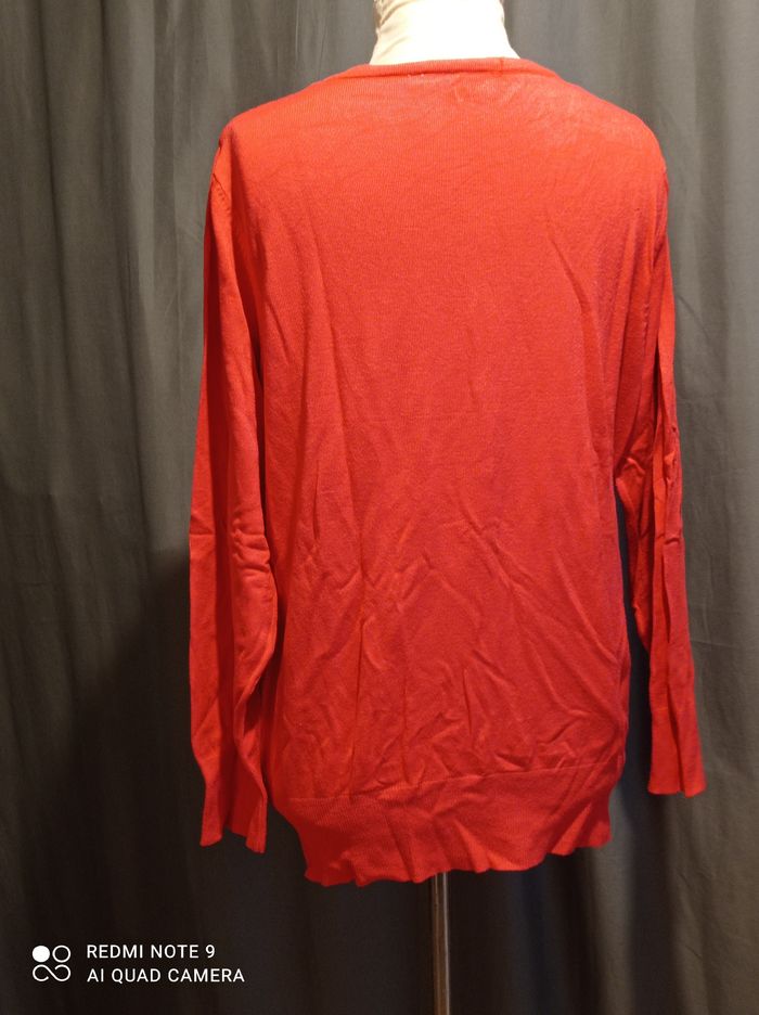 cardigan orange taille 40 réf 100 P12 - photo numéro 2