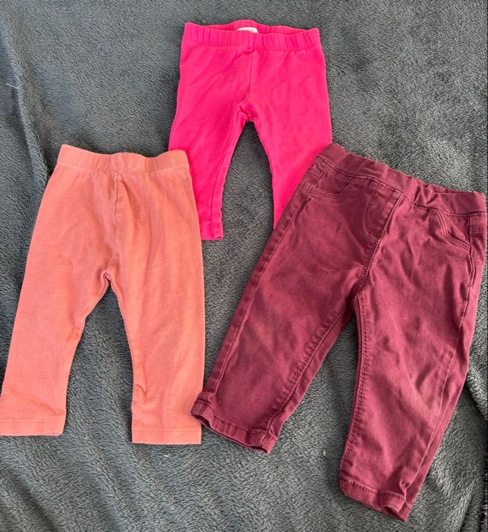 Lot de 3 bas 9 mois 71 cm