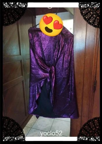 Jupe longue violette satin neuve taille S/36