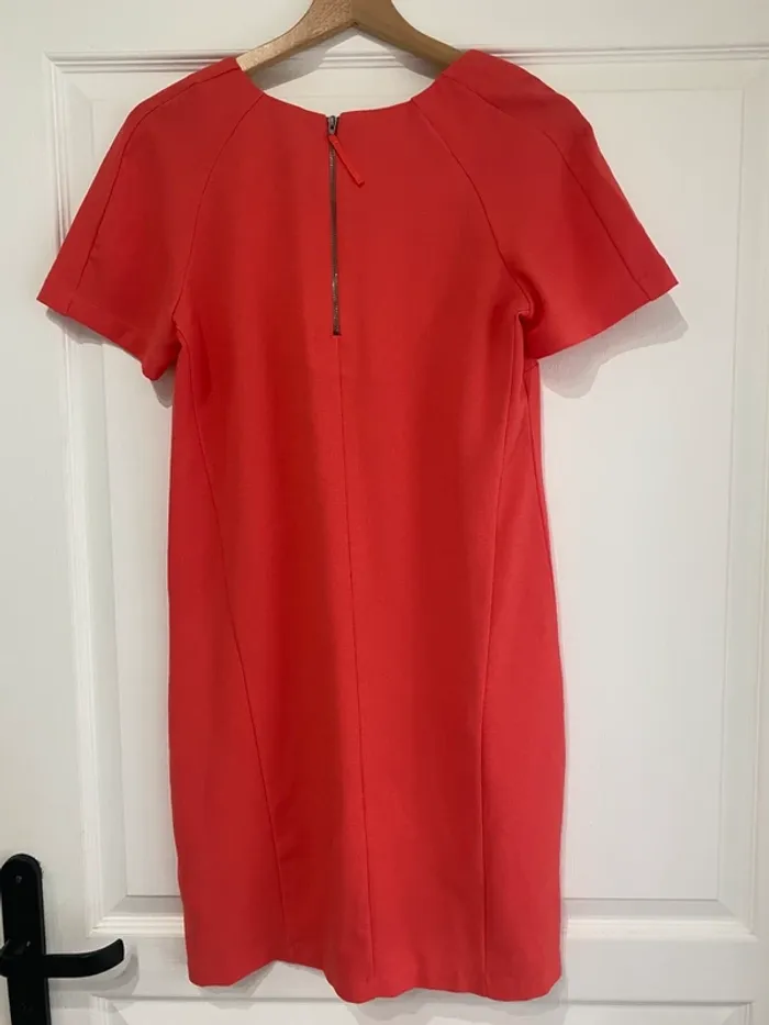 Robe t shirt habillée rose orangé corail Pepe Jeans S - photo numéro 3
