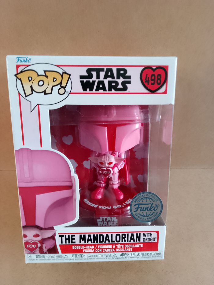 figurine neuve funko pop special edition star wars 498 the mandalorian with grogu - photo numéro 2