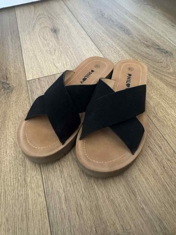 Mules noires été