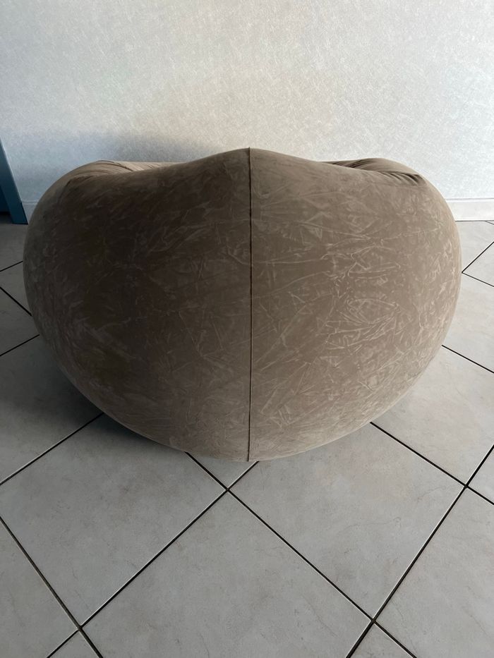 Joli pouf, gonflable taupe - photo numéro 9