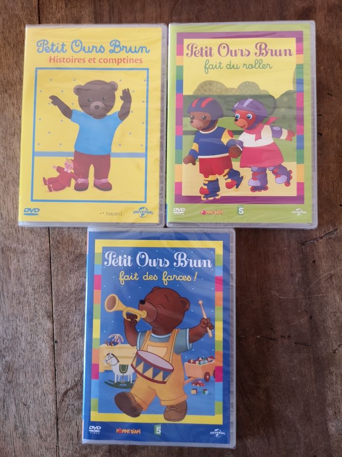 Lot de 3 dvd neuf sous blister petit ours brun