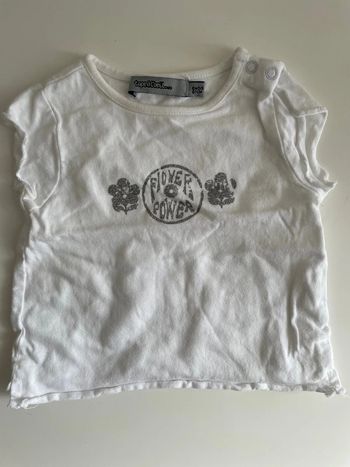 Tee shirt bébé blanc
