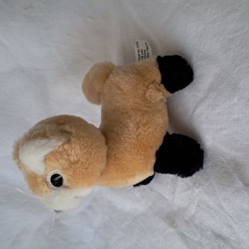 Peluche doudou renard Marque eurosiam hauteur 15 cm vintage