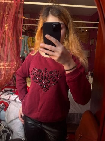 Pull bordeaux taille S