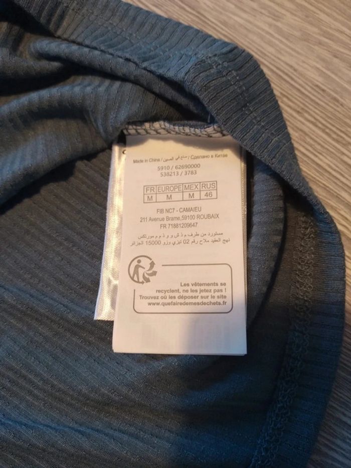 Haut manches longues camaïeu bleu taille m - photo numéro 5