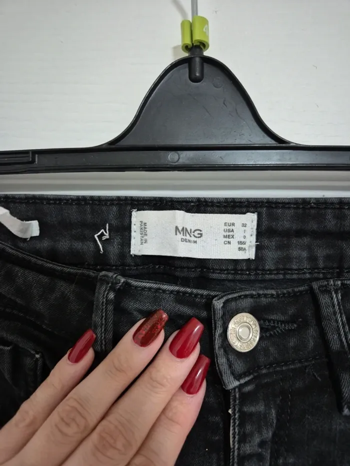 jean noa noir taille haute skinny mango - photo numéro 5