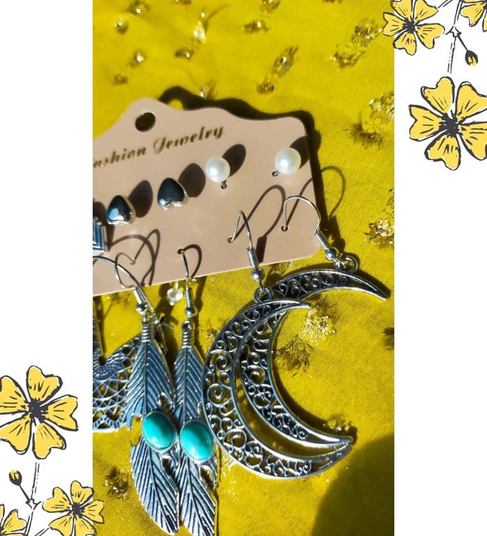 Lot de 6 paires de boucles d’oreilles – Bohème, chic et moderne - photo numéro 3