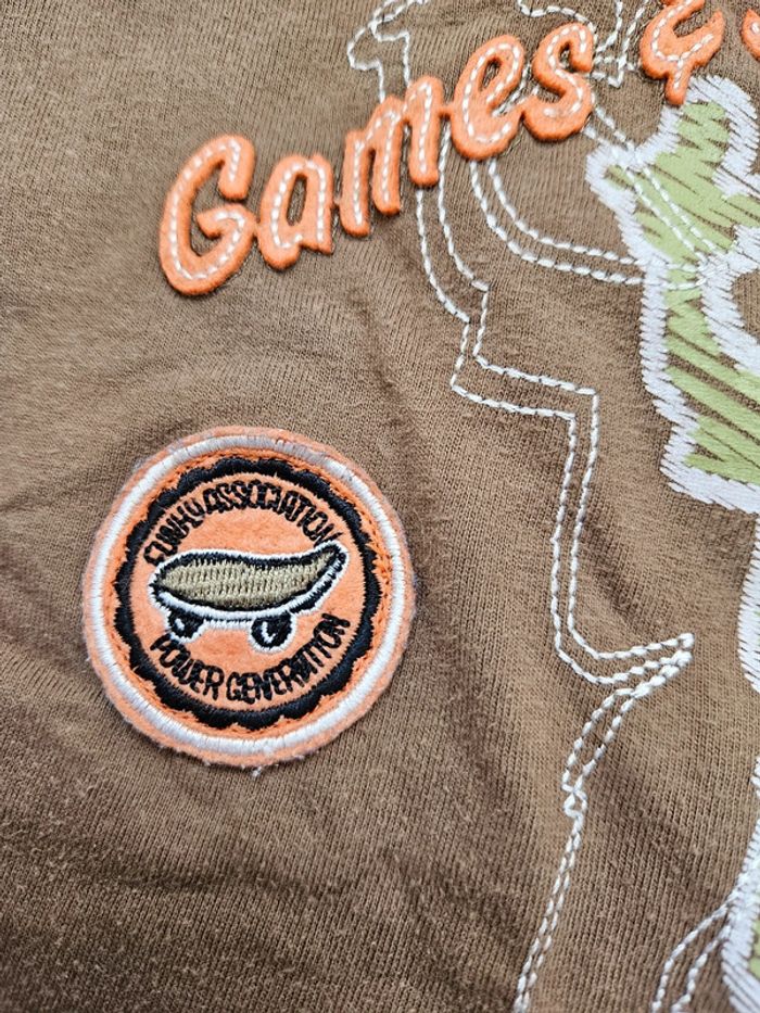 T.shirt manches longues marron Tissaia 4 ans - photo numéro 3