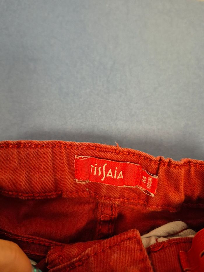 Jeans slim taille 5 ans rouge - photo numéro 2