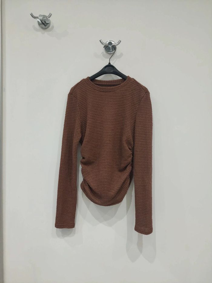 Pull marron femme taille S