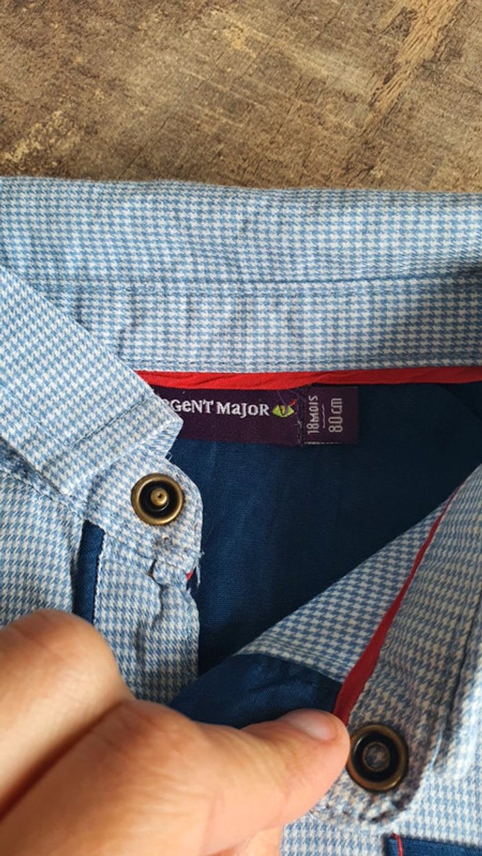 Chemise Sergent major 18 mois en très bon état - photo numéro 3